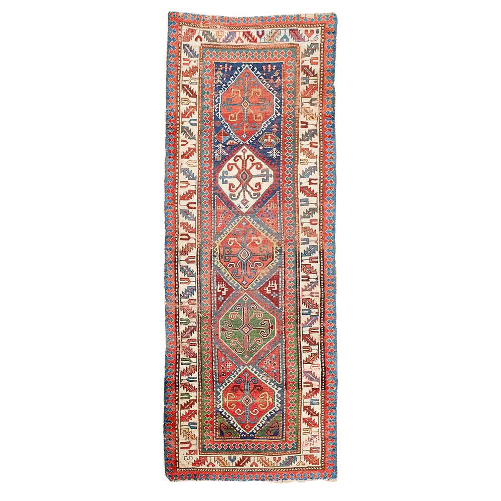 Appraisal: KAZAK RUNNER SOUTH CAUCASUS LATE TH EARLY TH CENTURY the