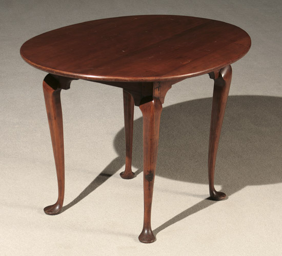 Appraisal: Queen Anne Cherry and Maple Tavern Table New England Predominantly