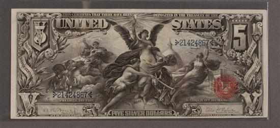 Appraisal: United States Silver Certificate Series of signed Bruce and Roberts