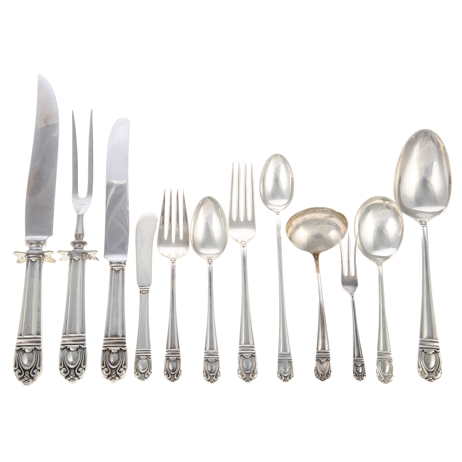 Appraisal: INTERNATIONAL STERLING SONJA FLATWARE SERVICE Service for twelve including dinner