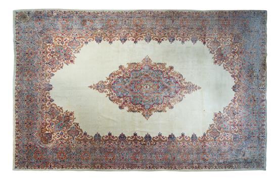 Appraisal: Sale Lot A Kirman Wool Rug mid- th century feet