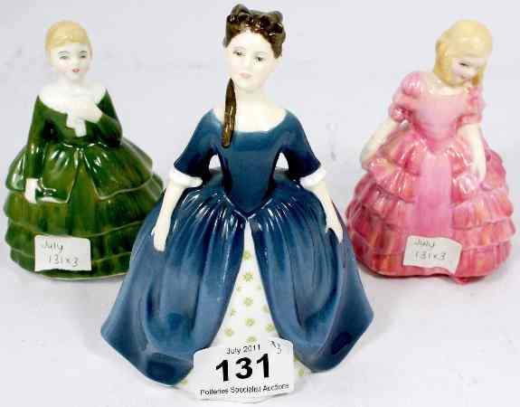 Appraisal: Royal Doulton Figures Debbie HN Belle HN and Rose HN