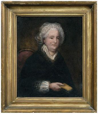 Appraisal: Martha Washington portrait seated half portrait of Martha Washington in