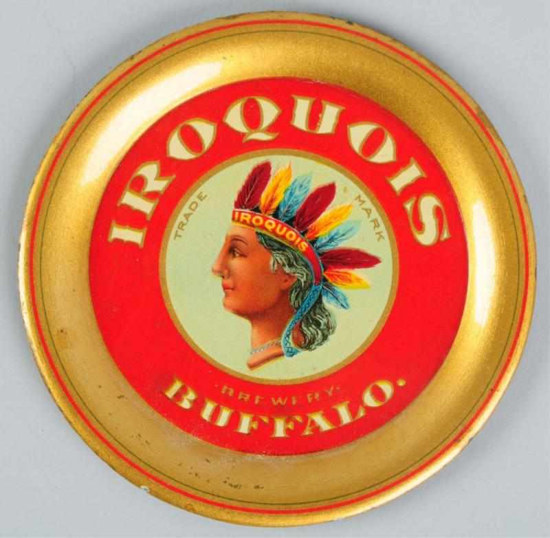 Appraisal: Iroquois Beer Tip Tray Indian Princess with colorful headdress Nice