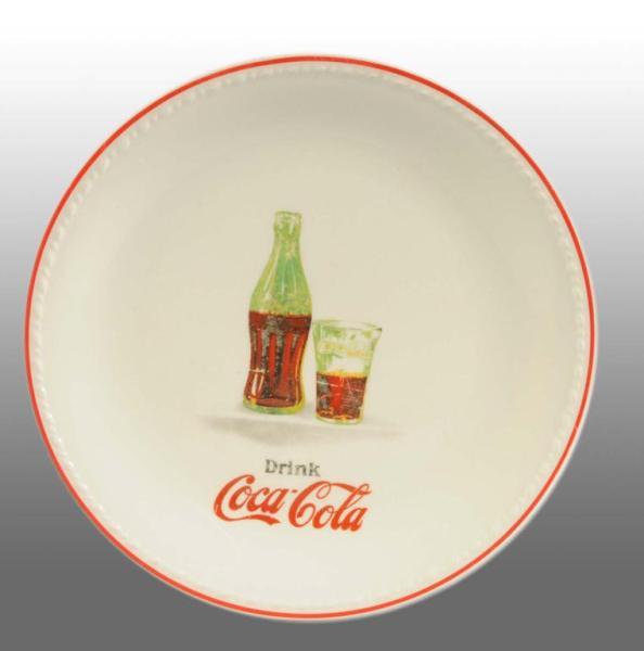 Appraisal: China Coca-Cola Sandwich Plate Description s Hard-to-find version with light