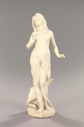 Appraisal: Large Italian Carved Carrara Marble Figure of Ondine fourth quarter