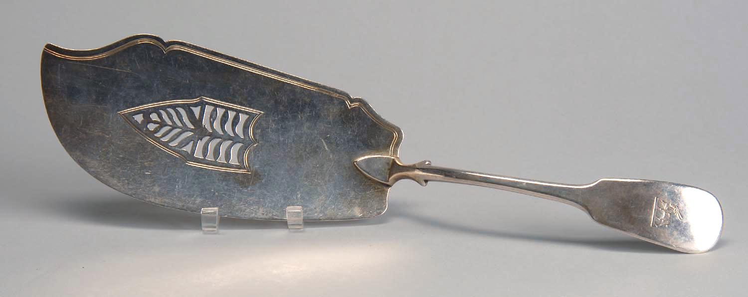 Appraisal: ENGLISH SILVER FISH SLICE With London Hallmarks for Possibly by