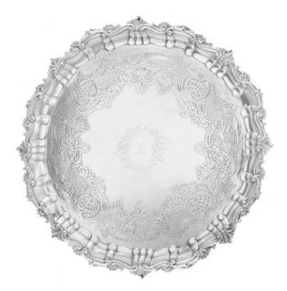 Appraisal: An Irish George III Silver Salver Jas Le Bass for