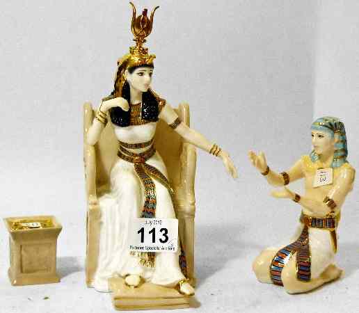 Appraisal: Royal Worcester Figure Group The Jewels of Cleopatra Limited Edition