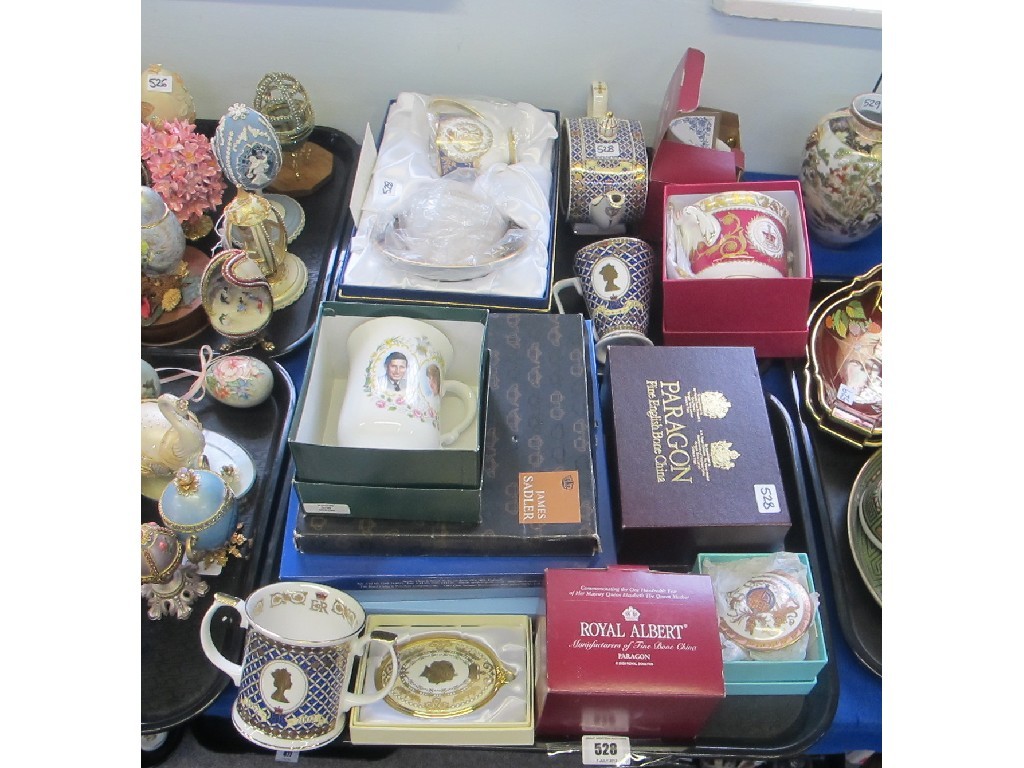 Appraisal: Two trays of commemorative china to include The Royal Collection