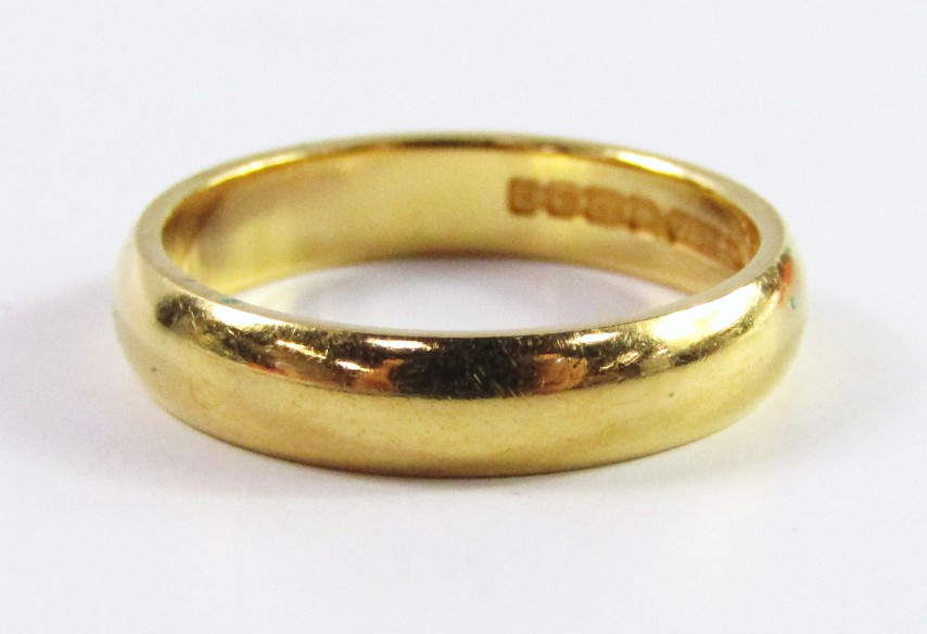 Appraisal: A ct gold wedding band g