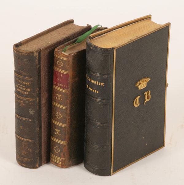 Appraisal: French th and th C books religious subjects vol La