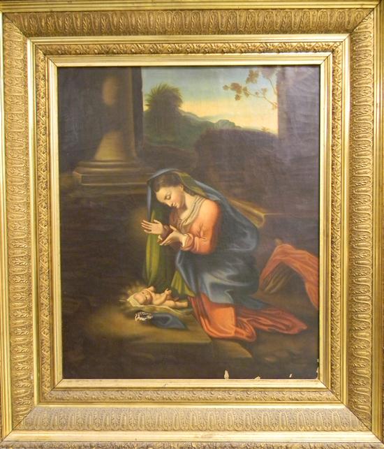 Appraisal: After Antonio Allegri il Correggio oil on canvas th C