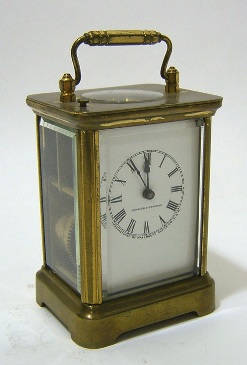 Appraisal: Rare Waterbury Sage -day repeater carriage clock h