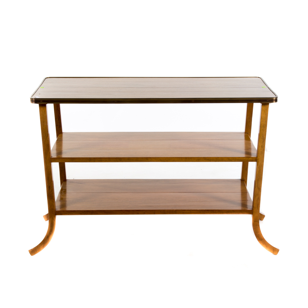 Appraisal: Rose Tarlow contemporary teakwood side table st century top with