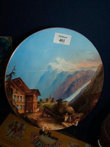 Appraisal: A th Century cabinet plate hand painted in enamels with