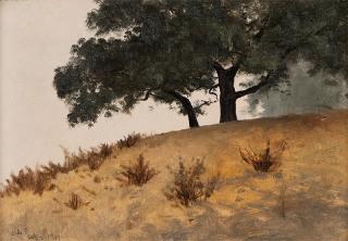 Appraisal: Lockwood de Forest ''Santa Barbara Landscape'' signed with initials and