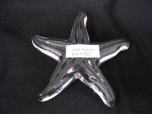 Appraisal: Baccarat Crystal Figurine of a Starfish '' diameter signed excellent