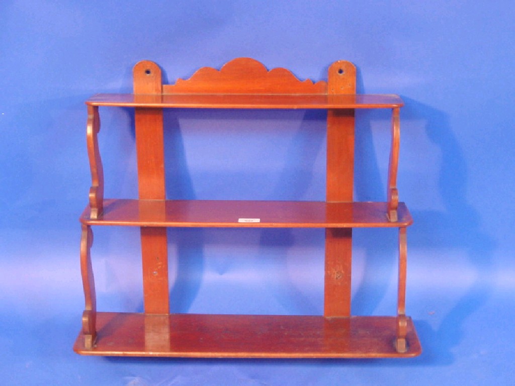 Appraisal: A Victorian mahogany three tier etager cm wide