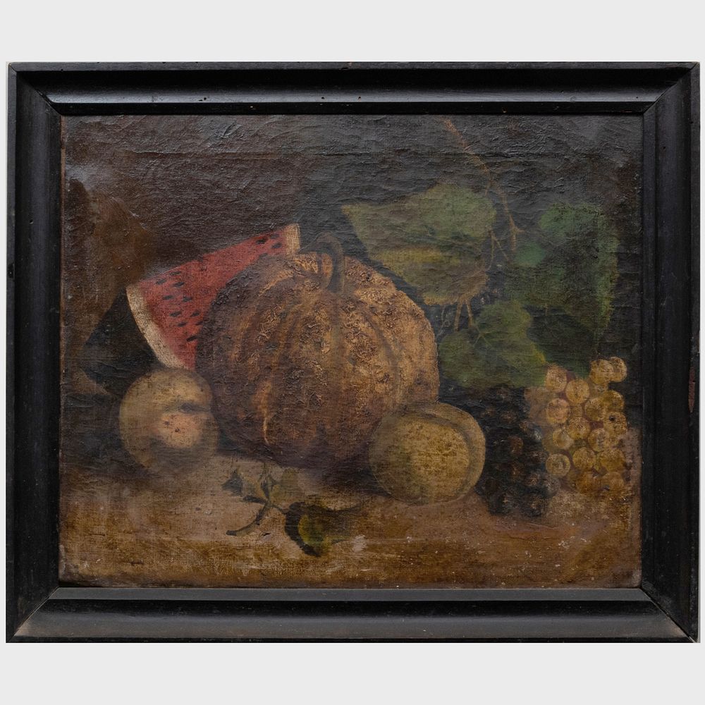 Appraisal: American School Still Life Oil on canvas unsigned x in