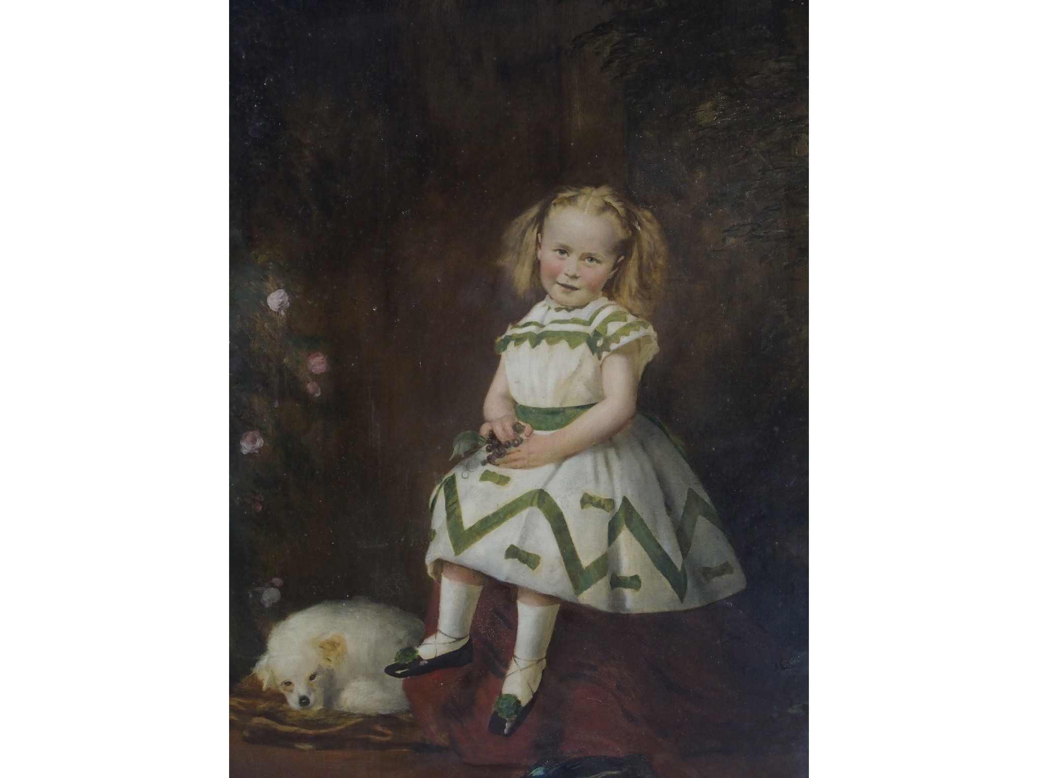 Appraisal: SCOTTISH SCHOOL TH CENTURY PORTRAIT OF A YOUNG GIRL AND