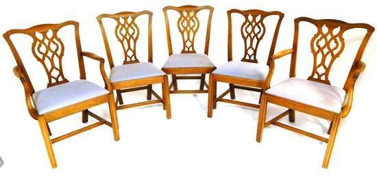 Appraisal: Five Williams-Kimp Grand Rapids MI Hepplewhite style chairs th C