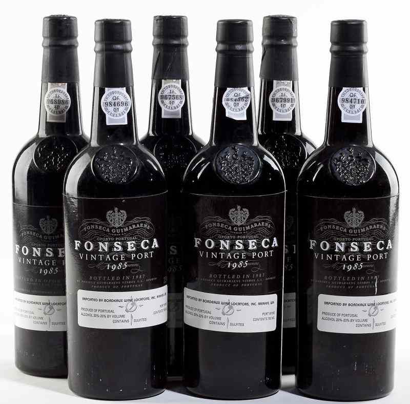 Appraisal: Fonseca Vintage Port bottles lbsl''Very dark and youthful ruby-purple Very