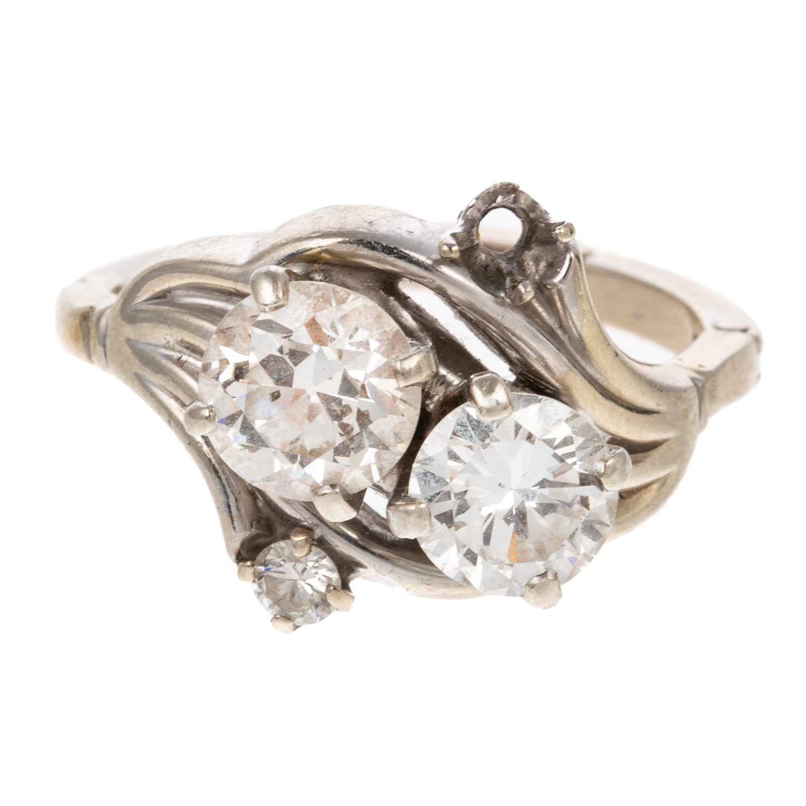 Appraisal: A S DIAMOND BYPASS RING IN K K white gold