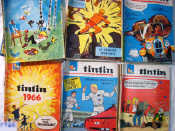 Appraisal: A quantity of TINTIN comics issues - inclusive