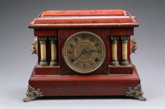 Appraisal: ORNATE MANTLE CLOCK Possibly made by Sessions but original label