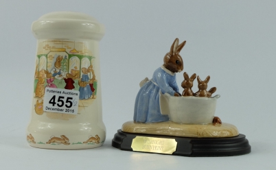 Appraisal: Royal Doulton Bunnykins tableau Bath Night DB with cert and