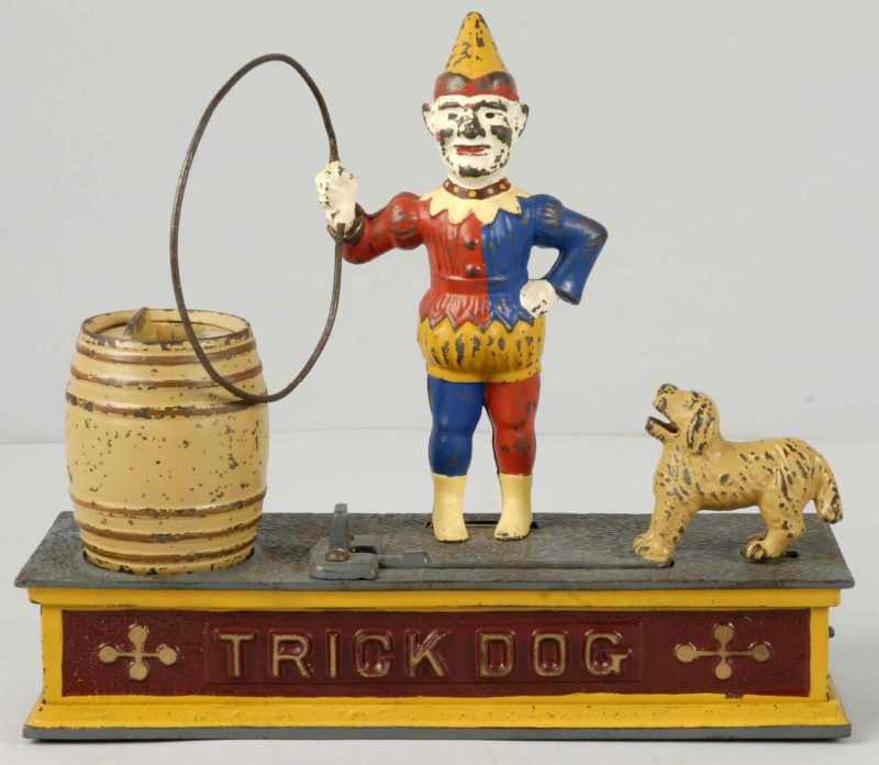 Appraisal: Cast Iron Trick Dog Mechanical Bank Description Manufactured by Shepard