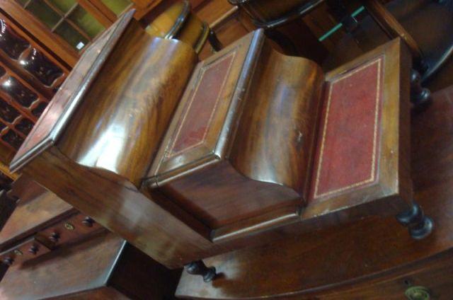 Appraisal: Georgian Leathertop and Lift Top Library Steps From an East