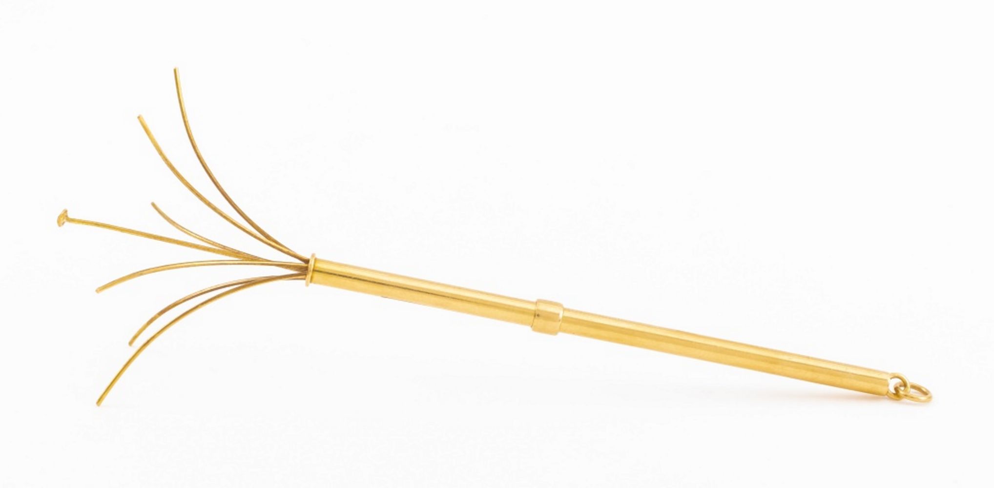 Appraisal: CARTIER K YELLOW GOLD SWIZZLE STICK Cartier K yellow gold