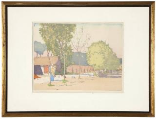 Appraisal: Frank Morley Fletcher ''Trepied'' circa signed in pencil lower left