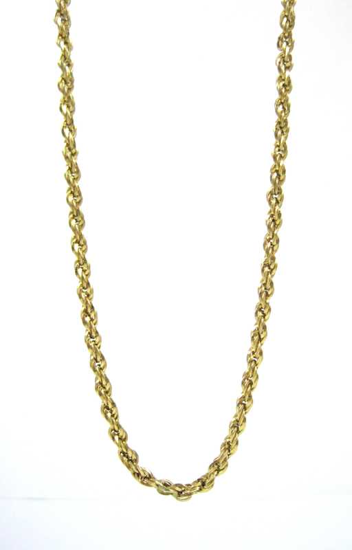 Appraisal: FOURTEEN KARAT YELLOW GOLD CHAIN NECKLACE The inch k yellow