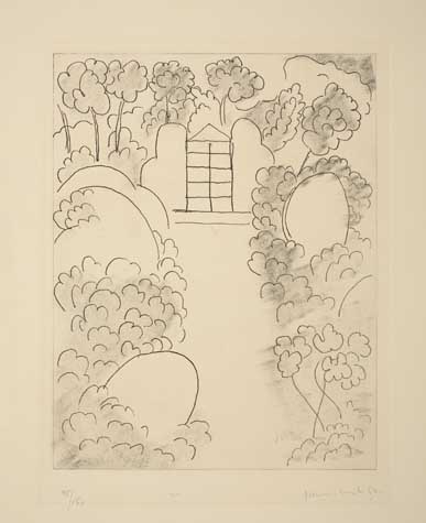 Appraisal: HENRI MATISSE Ithaque Soft ground etching x mm x inches