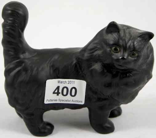 Appraisal: Beswick Persian Cat Standing Tailorette Model in Black Matt