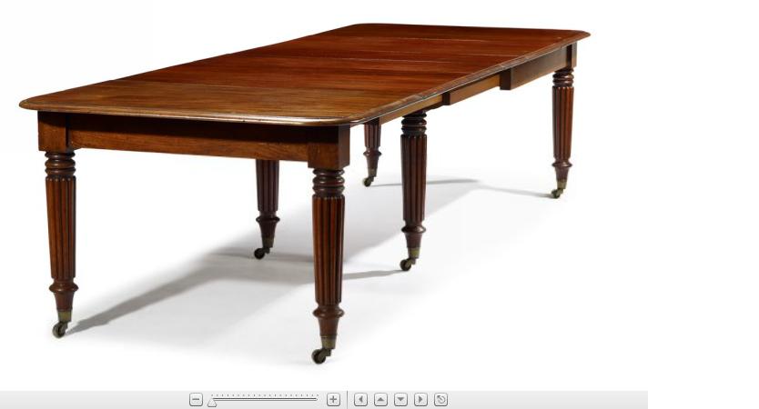 Appraisal: Regency mahogany extending dining tablecirca