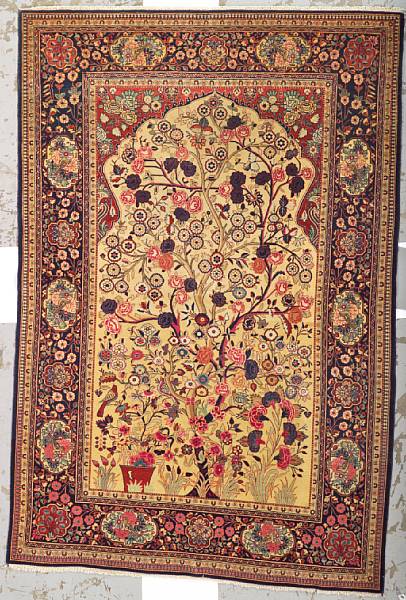 Appraisal: A Kashan rug Central Persia size approximately ft in x