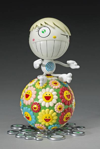 Appraisal: Takashi Murakami Japanese born Mister Wink Cosmos Ball Colored plastic