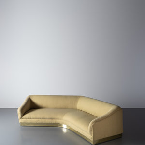 Appraisal: Vladimir Kagan German-American - Wide Angle Sofa model Vladimir Kagan