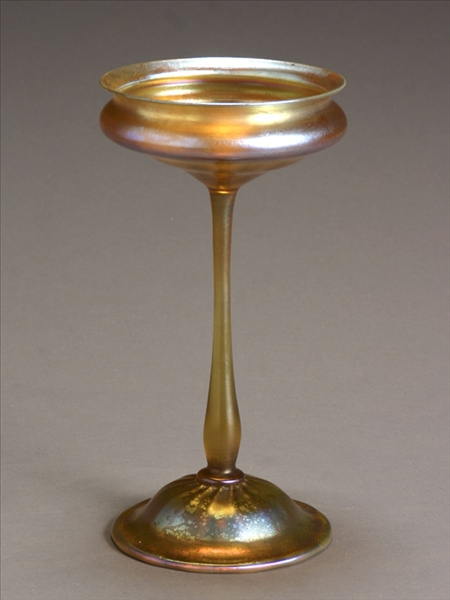 Appraisal: Tiffany Favrile Glass Compote First Quarter th Century Having a