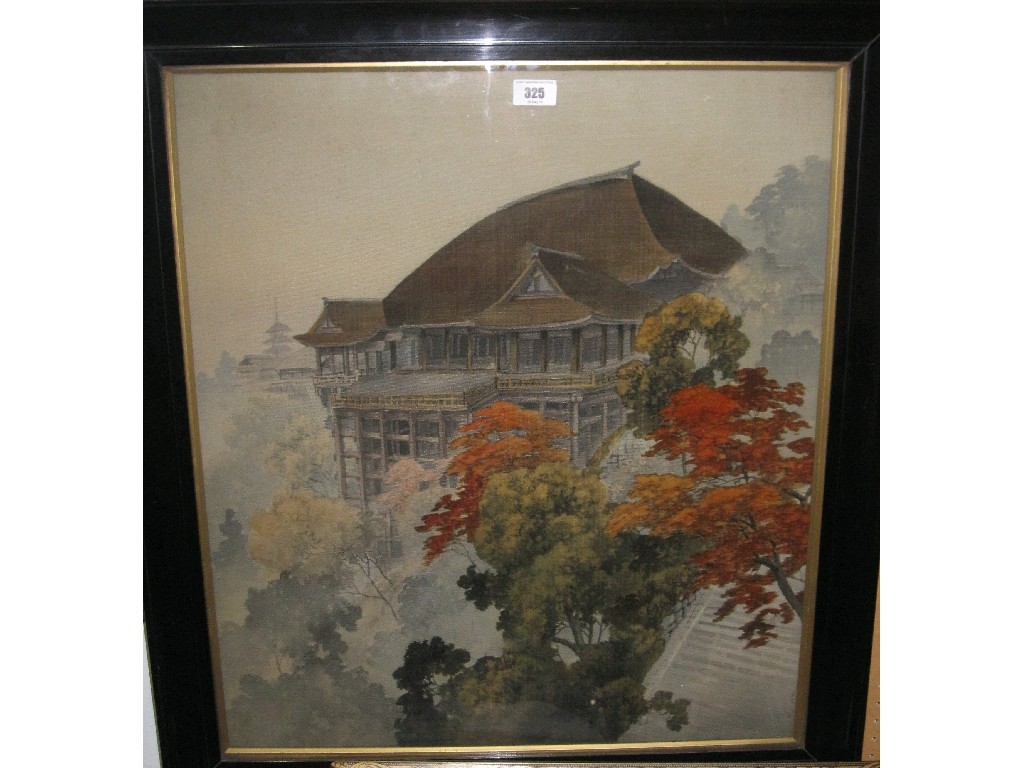 Appraisal: Framed Chinese silk picture