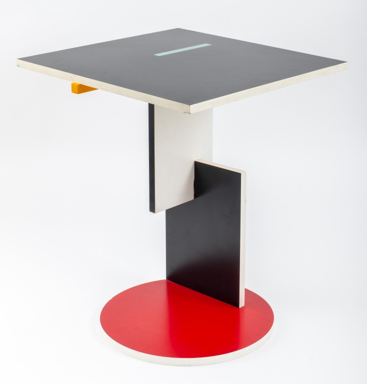 Appraisal: GERRIT RIETVELD DE STIJL SCHROEDER SIDE TABLE Gerrit Rietveld Dutch