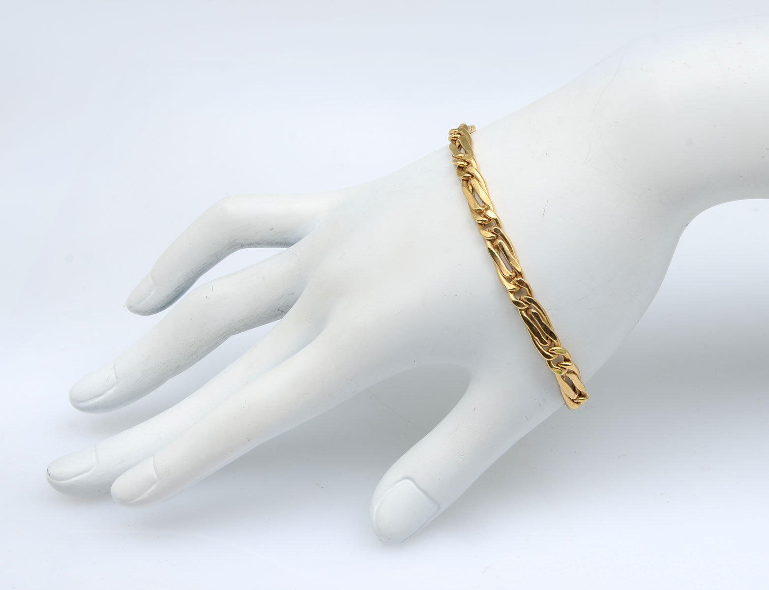 Appraisal: ITALIAN K GENT'S BRACELET Yellow gold '' gent's bracelet approx