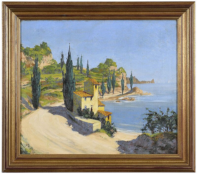 Appraisal: Attributed to Willy Seiler German born The Italian Coast signed