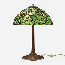 Appraisal: Tiffany Studios APPLE BLOSSOM TABLE LAMP USA c leaded glass