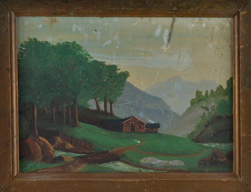 Appraisal: E HEWITT EARLY TH CENTURY PAINTINGpaint on canvas framed lots