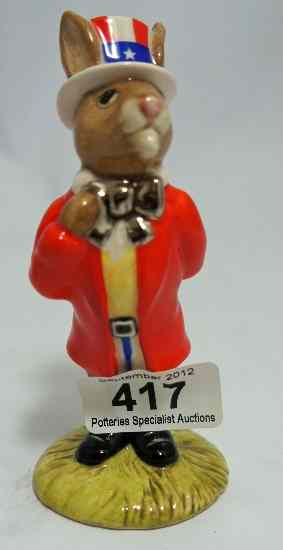 Appraisal: Royal Doulton Bunnykins figure Uncle Sam DB usa colourway boxed